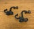 Early 20th Century Antique Cast Metal Wall Mount Hat and Coat Hooks - A Pair For Sale - Image 5 of 6
