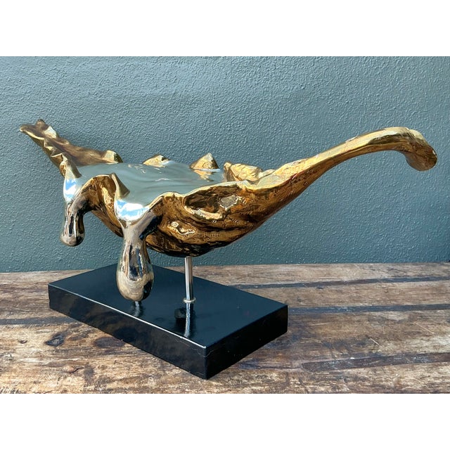 Vintage Abstract Fiberglass and Resin Drip Sculpture For Sale - Image 10 of 12