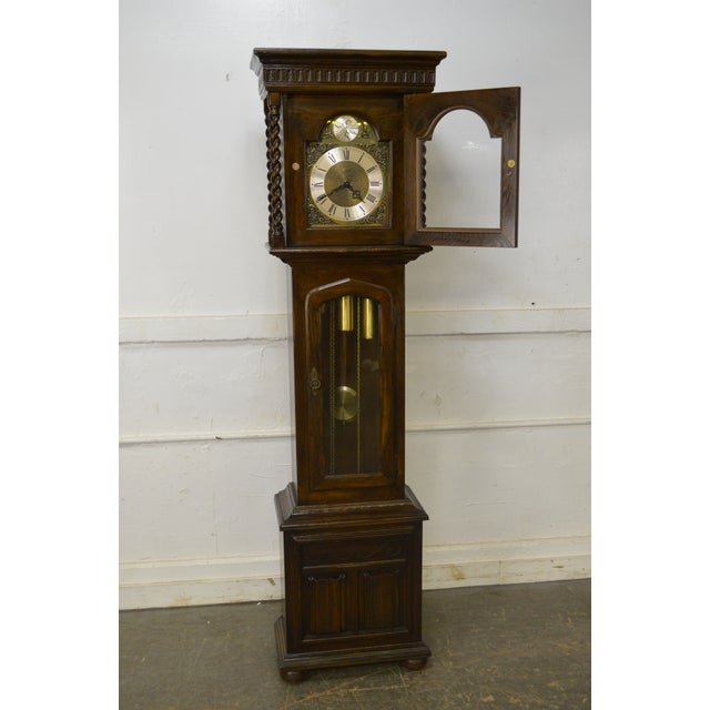 Ethan Allen Royal Charter Oak Grandfather Clock Chairish