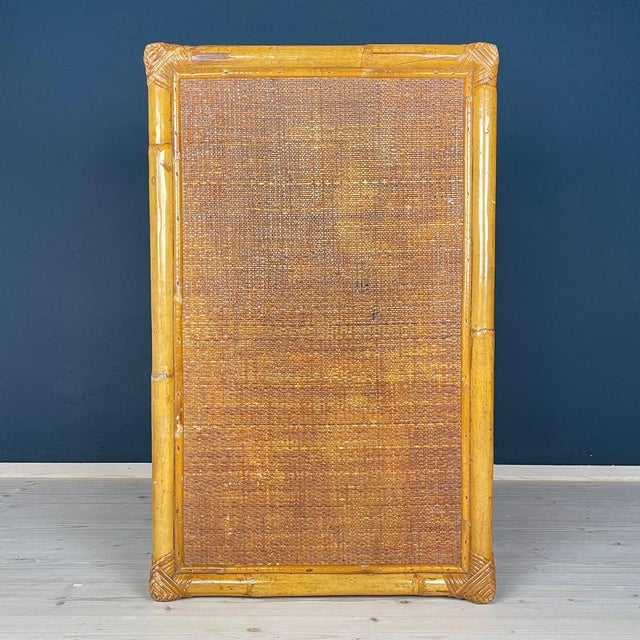 Wood Vintage Bamboo Coffee Table, Italy, 1970s For Sale - Image 7 of 14