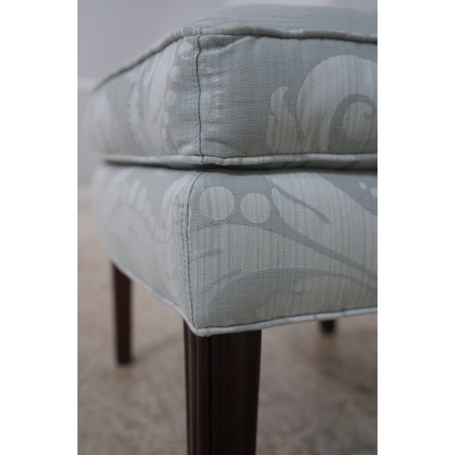 Stickley Colonial Williamsburg Damask Upholstered Ottoman For Sale - Image 10 of 16