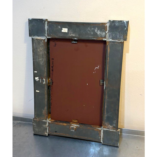 Mexican Mexican Tin & Tile Wall Mirror For Sale - Image 3 of 4