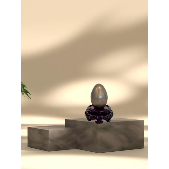 1980s Small Vintage Ornately Carved 'Lotus Platform' Chinese Rosewood Display Stand / Pedestal For Sale - Image 5 of 7
