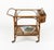 Mid-Century Bamboo, Rattan and Glass Serving Bar Cart in the style of Franco Albini, Italy, 1960s For Sale - Image 15 of 18