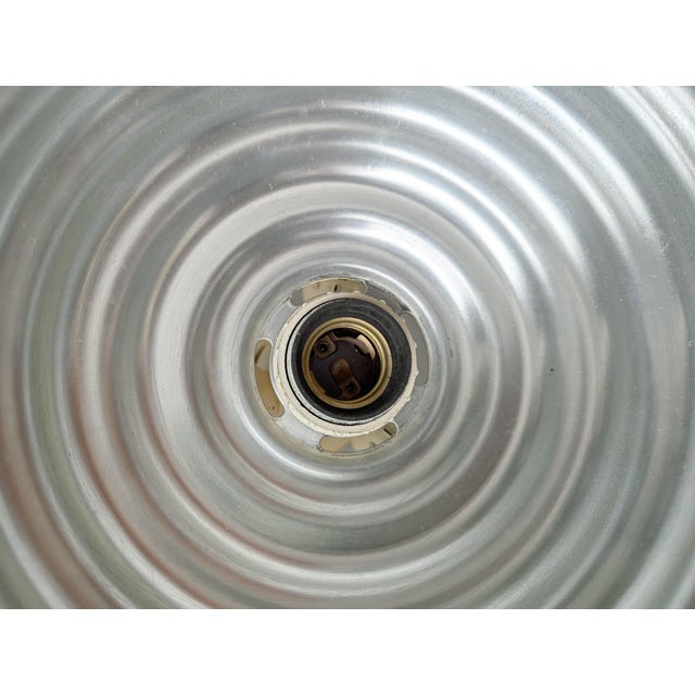 1960s White Opaline Glass, Aluminum & Plastic Black & White Pendant by Achille & Pier Giacomo Castiglioni for Flos, 1960s For Sale - Image 5 of 14