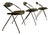 Model Rugby Chairs by Gilbert Steiner for Steiner, 1962, Set of 3 For Sale