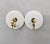 White Vintage Signed Napier White Circle Spiral Clip Earrings, 1985 - 2 Pieces For Sale - Image 8 of 8