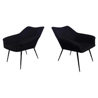 Mid-Century Lounge Chairs, 1960s, Set of 4 For Sale