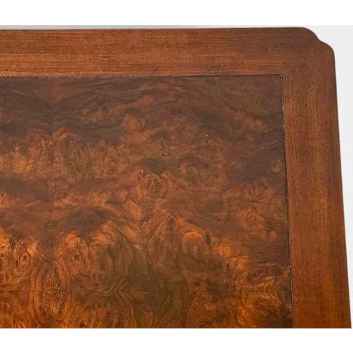 Vintage Drexel Heritage Ming Treasure Burlwood Asian Modern Side Table For Sale In Portland, ME - Image 6 of 18