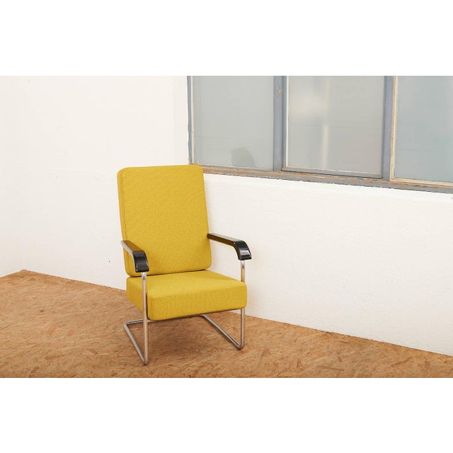 Armchair in Chrome-Plated Tubular Steel by Werner Max Moser, 1930s For Sale - Image 13 of 14