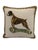 Ivory Vintage Decorative Needlepoint Boxer Pillow With Down Insert For Sale - Image 8 of 9