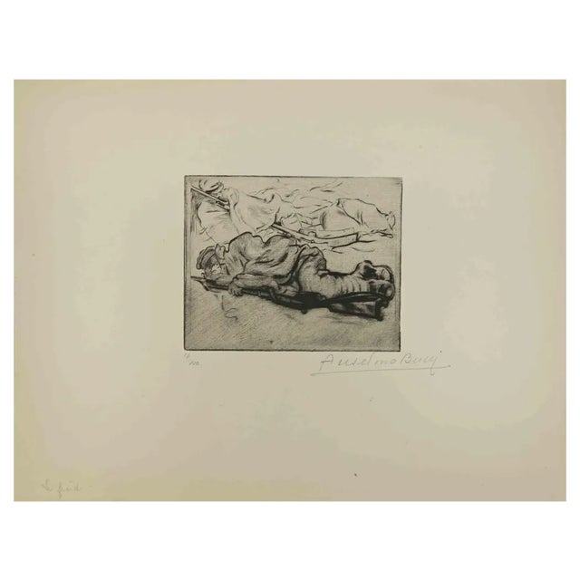 Anselmo Bucci, Sleep, 1917, Etching and Drypoint For Sale