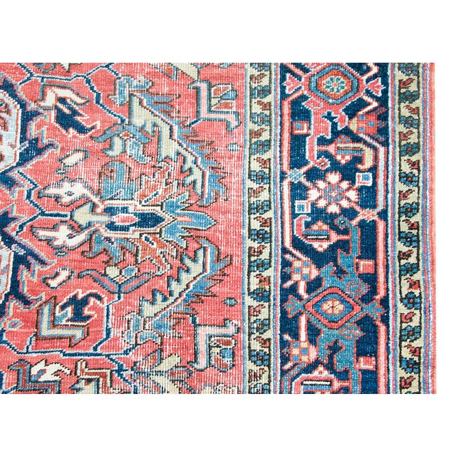 Early 20th Century Persian Heriz Rug For Sale - Image 4 of 14