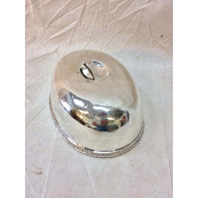 Early 20th Century Hotel Silver Silverplate Brown Palace Hotel Food Cover Dome For Sale - Image 10 of 11