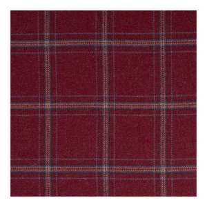 Schumacher Blackburn Merino Plaid Fabric In Redwood