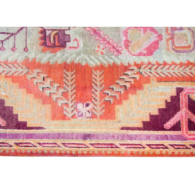 Orange Early 20th Century Central Asian Khotan Rug For Sale - Image 8 of 14