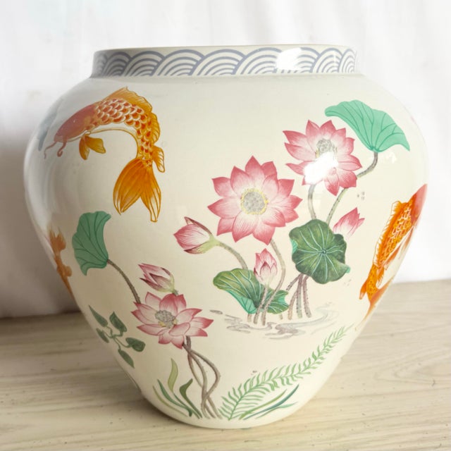 1987 “The Case of the Golden Carp” Vase by Zhe Zhou Jiang For Sale - Image 4 of 9