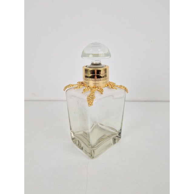 Metal Vintage French Baccarat Crystal Decanter, 1920s For Sale - Image 7 of 7