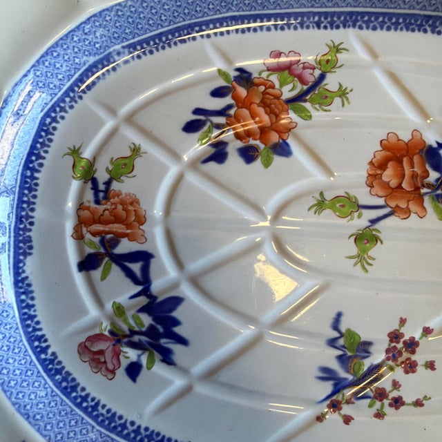 Mason's Ironstone Antique Mason’s Patent Ironstone Well and Tree Platter, Imari Palette, 18¾", Circa 1820-1840 For Sale - Image 4 of 18