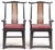 Antique Chinese Black Lacquer Scholar Travel Desk & Two Yoke Back Chairs For Sale - Image 13 of 18