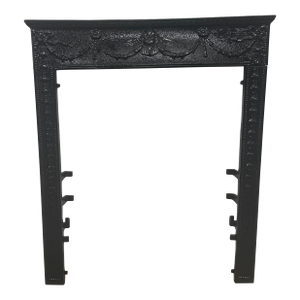 Late 19th Century 25.5" W X 30.5"h Cherub Decorative Fireplace Surround