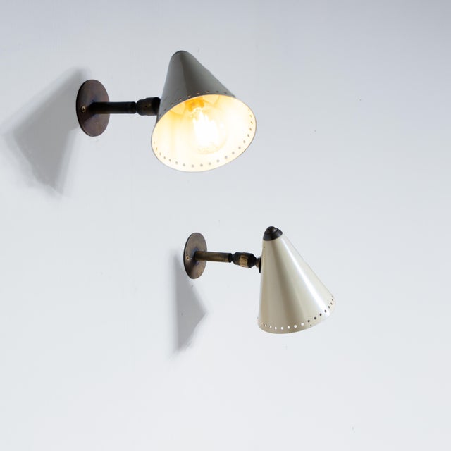 Mid-Century Cone Sconces, 1950s, Set of 2 For Sale - Image 5 of 6