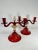 Traditional Vintage Murano Glass Candelabras For Sale - Image 3 of 12