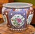 Vintage Painted & Glazed Large Scale Chinese Porcelain Fish Bowl W/ Peony Flowers & Butterflies For Sale - Image 4 of 11