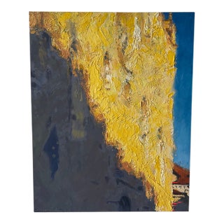 DeMartino 2018 Signed Expressionist Architectural Oil Painting For Sale
