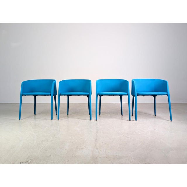 Textile Achille Armchairs by Jean Marie Massaud for MDF Italia, Set of 4 For Sale - Image 7 of 13