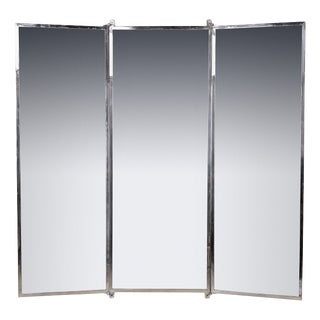 Vintage Italian Wall Mounted Mirror, 1950 For Sale