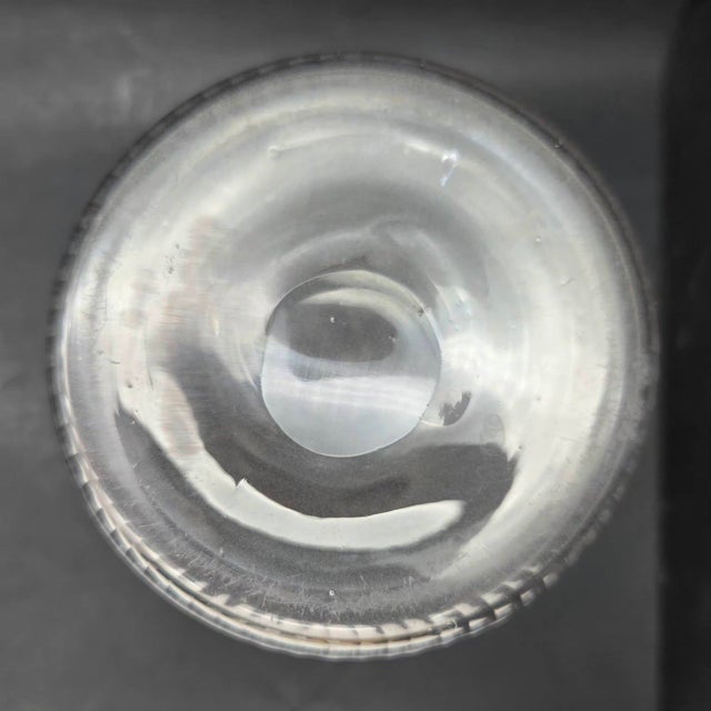 Antique Etched Crystal Decanter With Stopper For Sale - Image 11 of 12