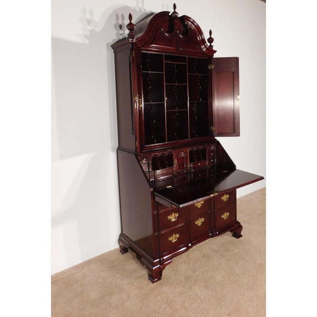 Kindel Winterthur Collection Mahogany Updyke Shell-Carved Goddard Secretary Desk For Sale - Image 17 of 17