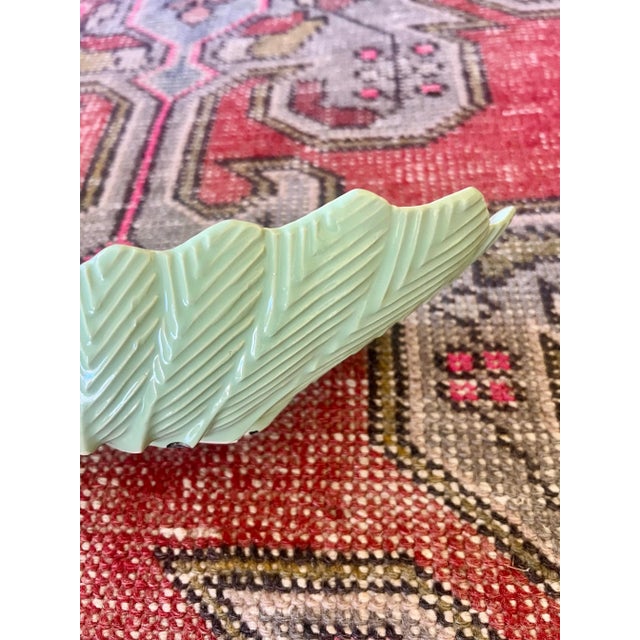 Mid-Century Modern Mid-Century 1706 Shawnee Pottery Green Fernware Planter For Sale - Image 3 of 8