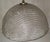 Metal Vintage Ceiling Lamp with Ribbed Ice Glass Shade from Sische-Leuchten, 1982 For Sale - Image 7 of 9
