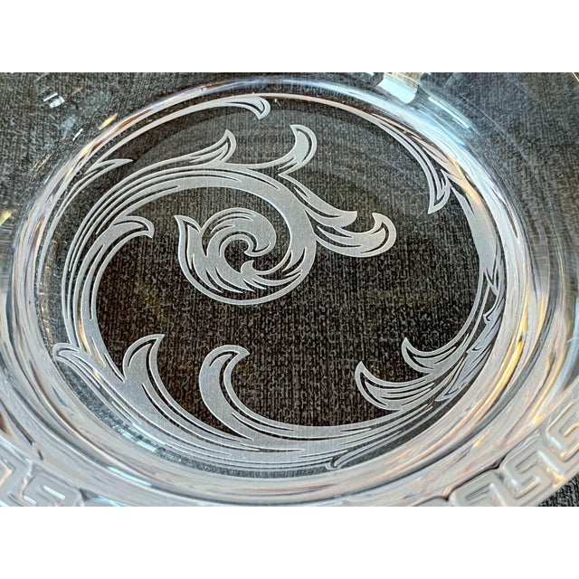 Versace for Rosenthal Crystal Bowl For Sale - Image 10 of 12