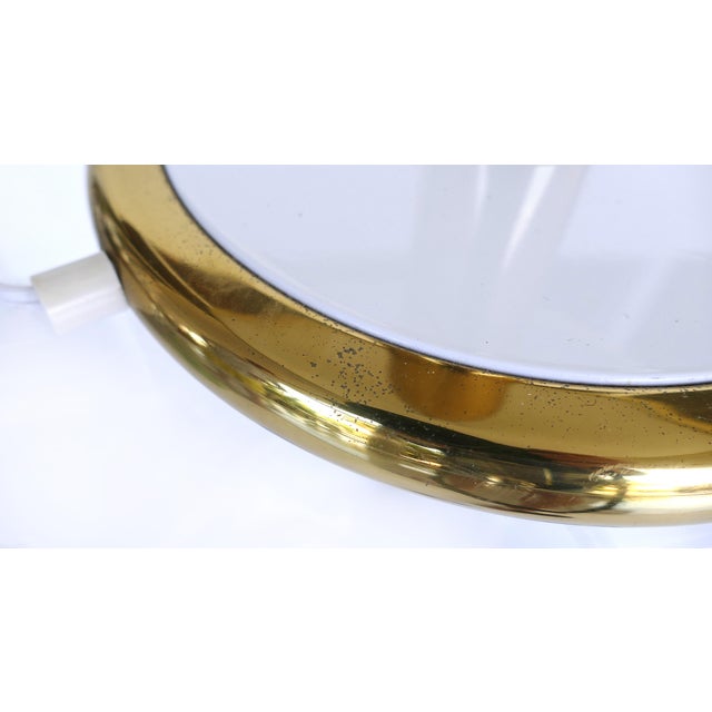 F. Fabbian Castelminio DI Resana Treviso/ Italy Glass & Brass Table Lamp For Sale In Miami - Image 6 of 9