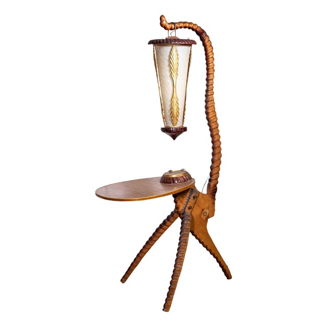 Mid-Century Modern Italian Lamp by Aldo Tura, Italy, 1950s For Sale