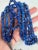 Stunning Vintage lapis multi strand beaded necklace, a rare find. Mid west American made.