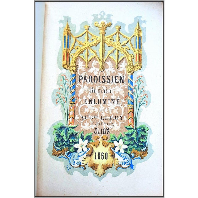 Mid 19th Century (1860) Christian "Roman Parishioner Illuminates" With 500 Chromolithograps - Antique Devotional Christian Bible Art For Sale - Image 5 of 18