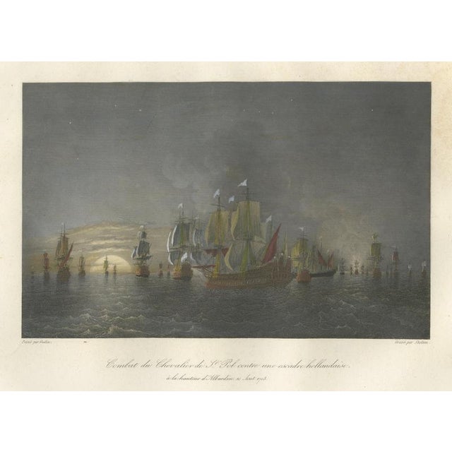 After Baron Théodore Gudin, Chevalier De Saint-Pol Fighting a Dutch Squadron, 1840, Engraving For Sale - Image 9 of 9