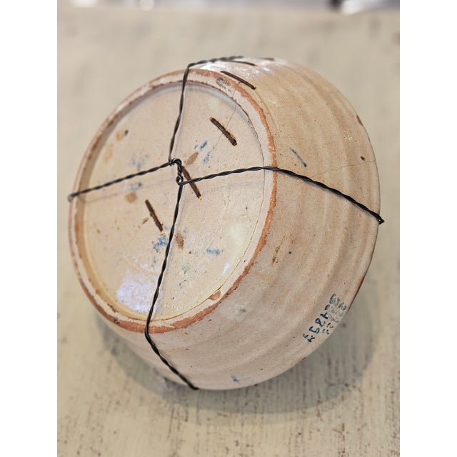 Mid 19th Century Spanish Ceramic Fajalauza Bowl From Granada For Sale - Image 4 of 7