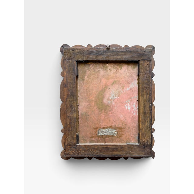 Flemish Artist, Adoration of the Child by Saints and Pope, St. Stephen, 17th Century, Copperplate Painting, Framed For Sale - Image 3 of 7