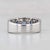 Modern 1.65ctw Blue Sapphire Diamond Ring 14k White Gold Size 4.25-4.5 Wedding Band For Sale - Image 3 of 8