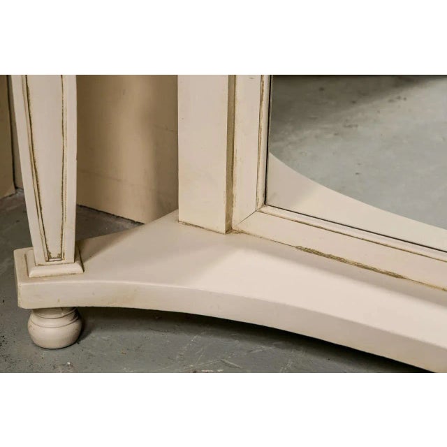 Marble-Top Painted Pier Console Tables - a Pair For Sale - Image 9 of 10