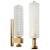 Murano Glass and Brass Barber Style Sconces - A Pair For Sale - Image 9 of 9