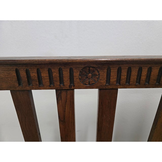 Mid 19th Century French Antique Full Size Bedframe, Barley Twist With Original Iron Castors and Rails For Sale - Image 5 of 18