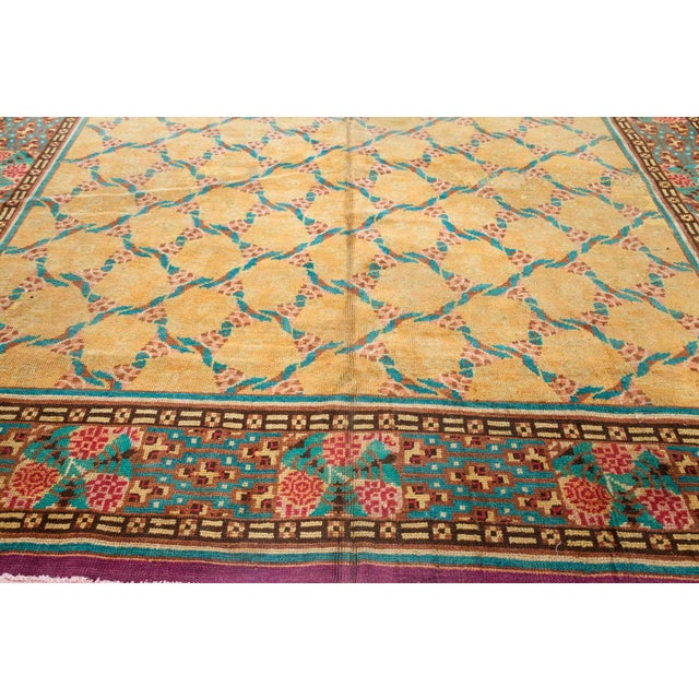 Early 20th Century Doris Leslie Blau Vintage French Art Deco Rug by Jules Coudyser For Sale - Image 5 of 8