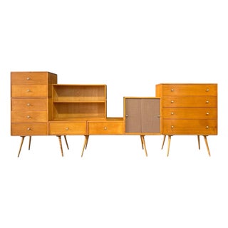 1950s Paul McCobb “Planner Group” Modular Wall Unit for Winchendon - 10 Pieces For Sale