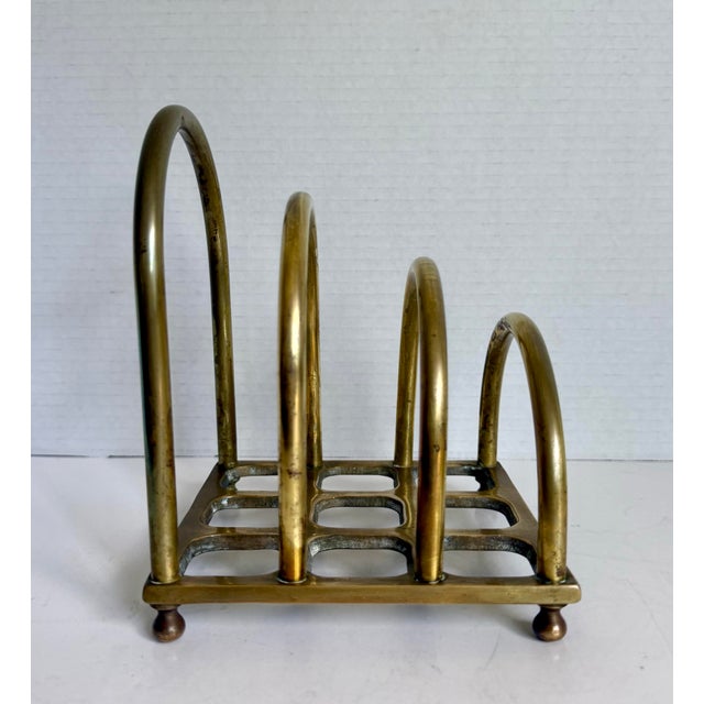 1980s 1980s Postmodern Brass Letter Holder by Geary's Beverly Hills For Sale - Image 5 of 11